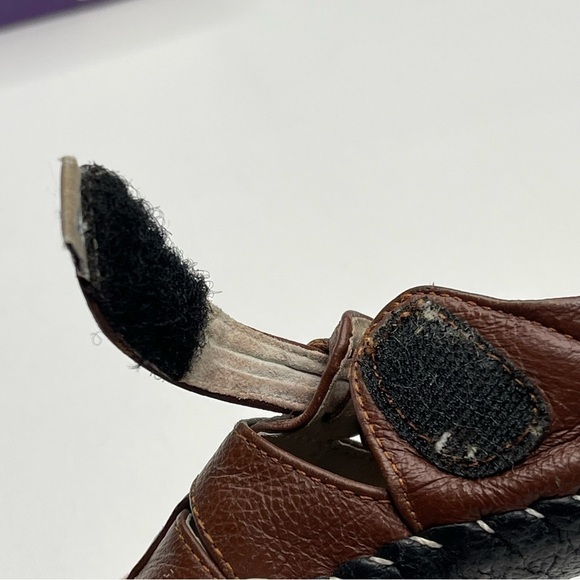 PediPed Baby Shoes Originals Harvey Leather Fisherman Sandal Brown - Picture 9 of 14